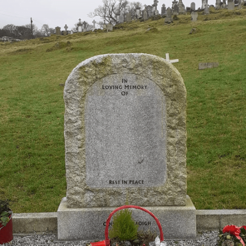 headstone and gravestone